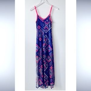 Womens Fire Los Angeles  Maxi Dress size Med
